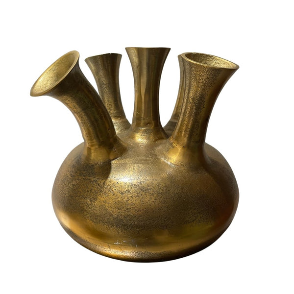 5 mouth vase, gold - BB InteriorBB Interior