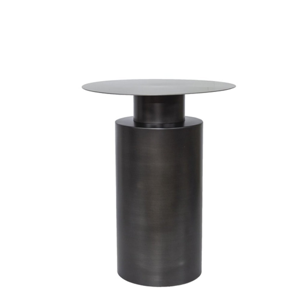 Copy of Side table with light black zinc base - BB InteriorDôme Deco