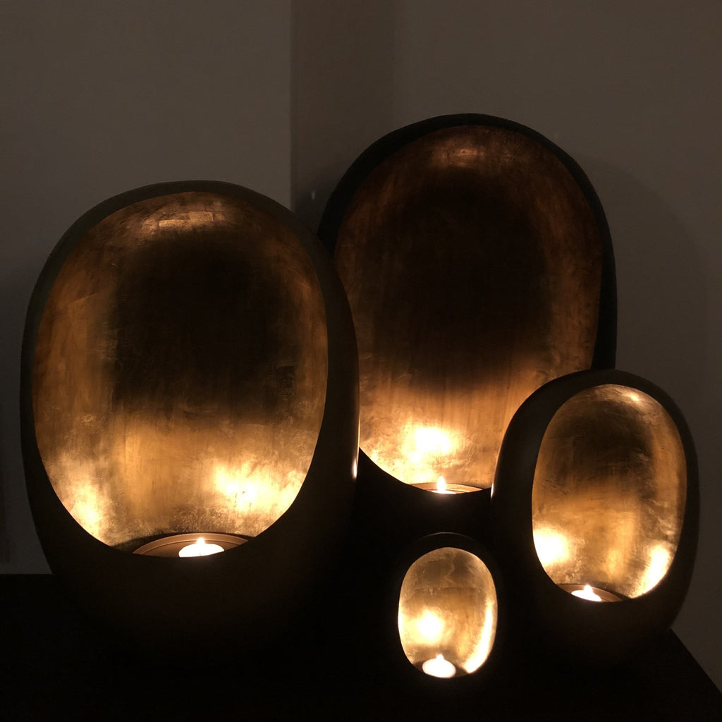 Dekocandle Standing Egg T-Light Holder Gold - BB InteriorDekocandlet-light
