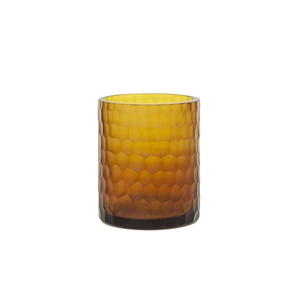 Orange tealight glass - BB InteriorDôme Deco